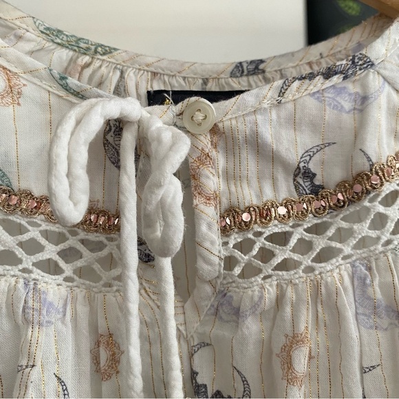 Velveteen Moon Star Print Frankie Embellished Boho Dress - Picture 10 of 16